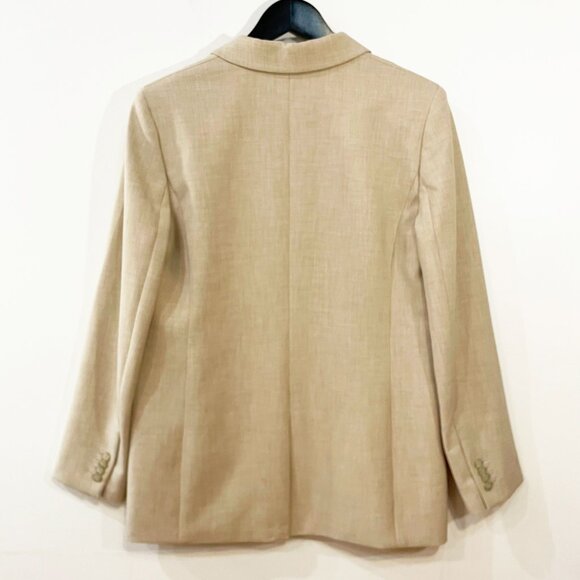 New Aritzia Wilfred Generation Blazer Heather Oat Medium $228 - Picture 6 of 12